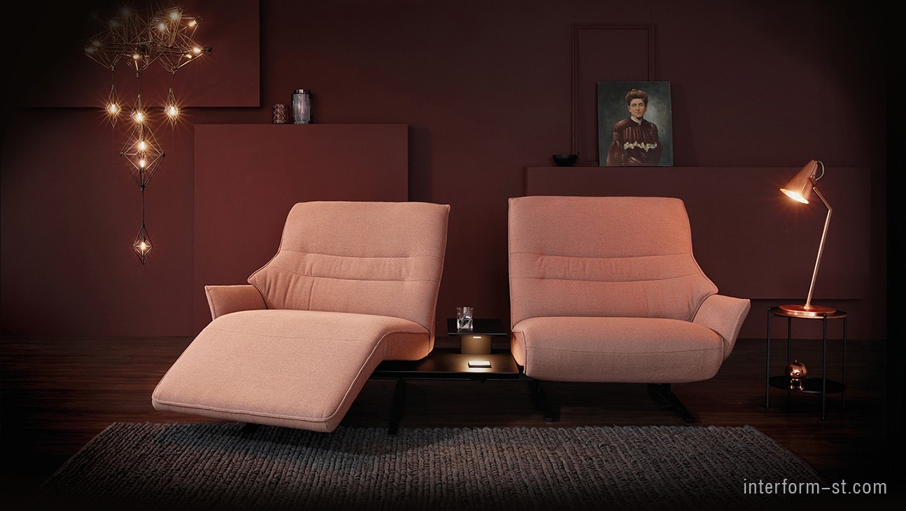Немецкая мягкая мебель для домашних кинотеатров модель Lounger 4905, HIMOLLA