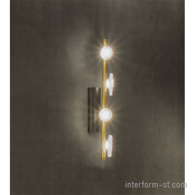 Настенный светильник IDL Flower miu 655/1A oro chiaro