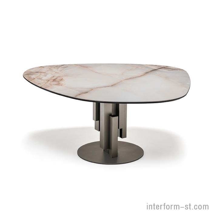 Стол SKYLINE Keramik Round, СATTELAN купить от фабрики CATTELAN в компании Interform studio с доставкой по России