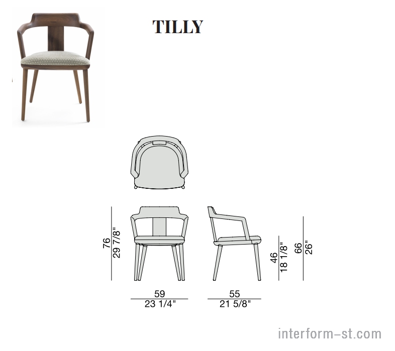 Итальянский стул TILLY, PORADA   