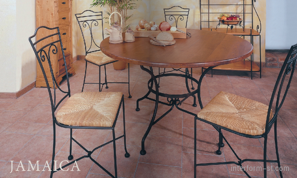Кованная чешская мебель для столовой JAMAICA, IRON ART
