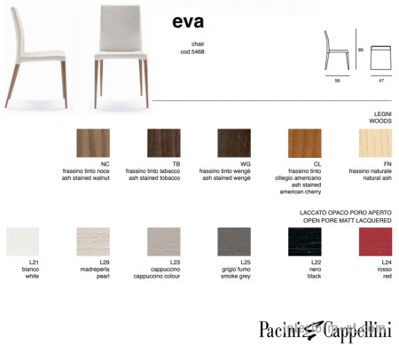 Стул EVA, PACINI&CAPPELLINI