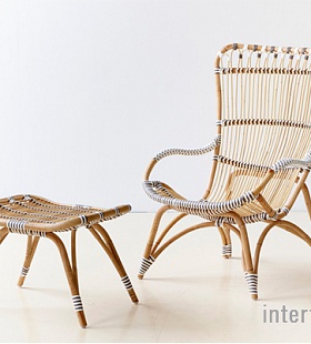 Мебель из Дании Sika, коллекция Affaire, Chantall кресло, Chantall пуфик