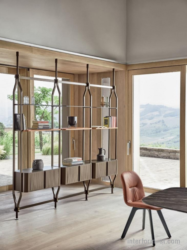Стеллажи и полки CHARLOTTE, BONTEMPI купить от фабрики BONTEMPI CASA в компании Interform studio с доставкой по России