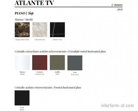 ТВ тумба ATLANTE, PORADA купить от фабрики PORADA в компании Interform studio с доставкой по России