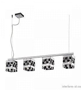 Подвесной светильник IDL 399/4SL Chrome-Black