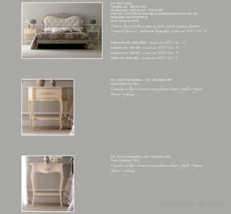 Спальня VIOLA, FLORENCE ART  Viola купить от фабрики FLORENCE ART в компании Interform studio с доставкой по России