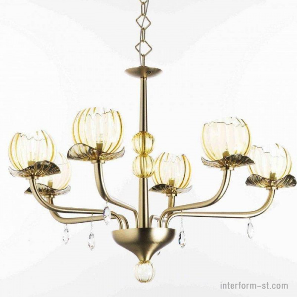 Люстра IDL  545/3+3 Oro Spazzolato