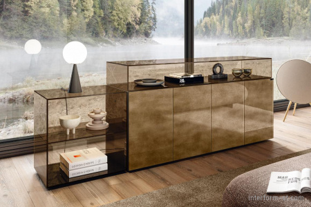 Стеклянный буфет 36e8, LAGO