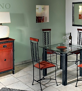 Кованная чешская мебель для столовой GARGANO, IRON ART