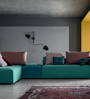 Итальянский модульный диван ZENIT Wall, BONTEMPI casa   