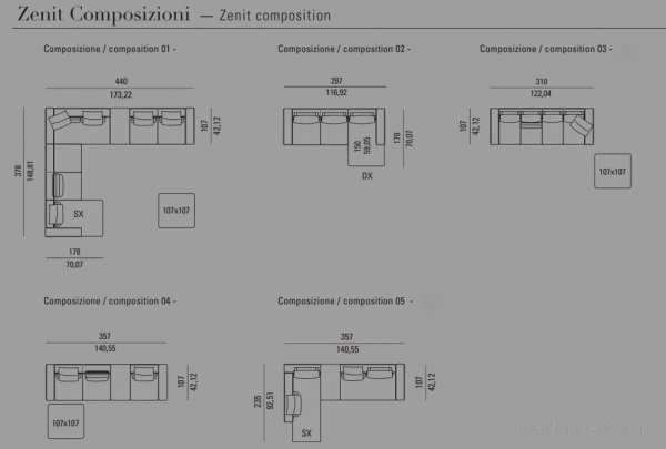 Диван ZENIT (Plus Wall), BONTEMPI casa купить от фабрики BONTEMPI DIVANI в компании Interform studio с доставкой по России