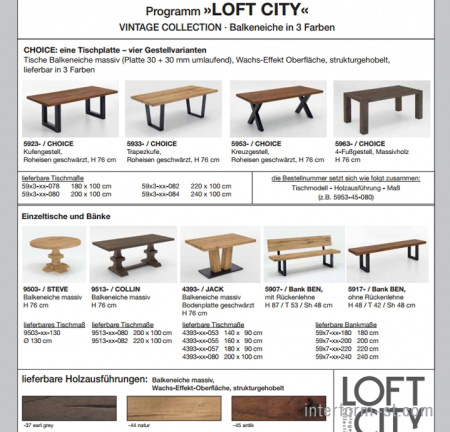 Стол серия LOFT CITY, NIEHOFF купить от фабрики NIEHOFF в компании Interform studio с доставкой по России