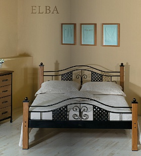 Кованая чешская кровать ELBA, IRON ART