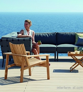 Мебель из Дании Сane-Line, кресло AMAZE, диван CONIC, столик AMAZE